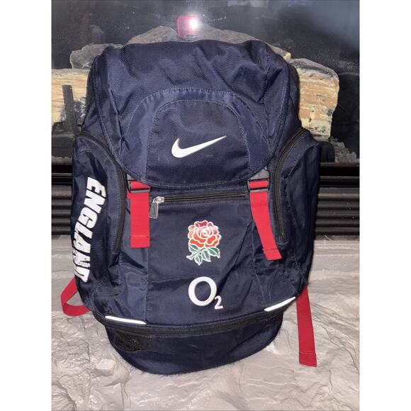 Nike Rare England Rugby Backpack Team Player Issued Embroidered Sports Bag